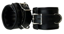 Ankle and Wrist Restraints Strict Leather Premium Padded Locking Wrist Cuffs – Black