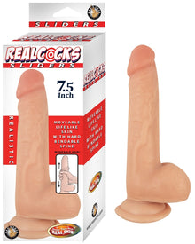 Bendable Dildos Realcocks Sliders - 7.5 Inch - Flesh
