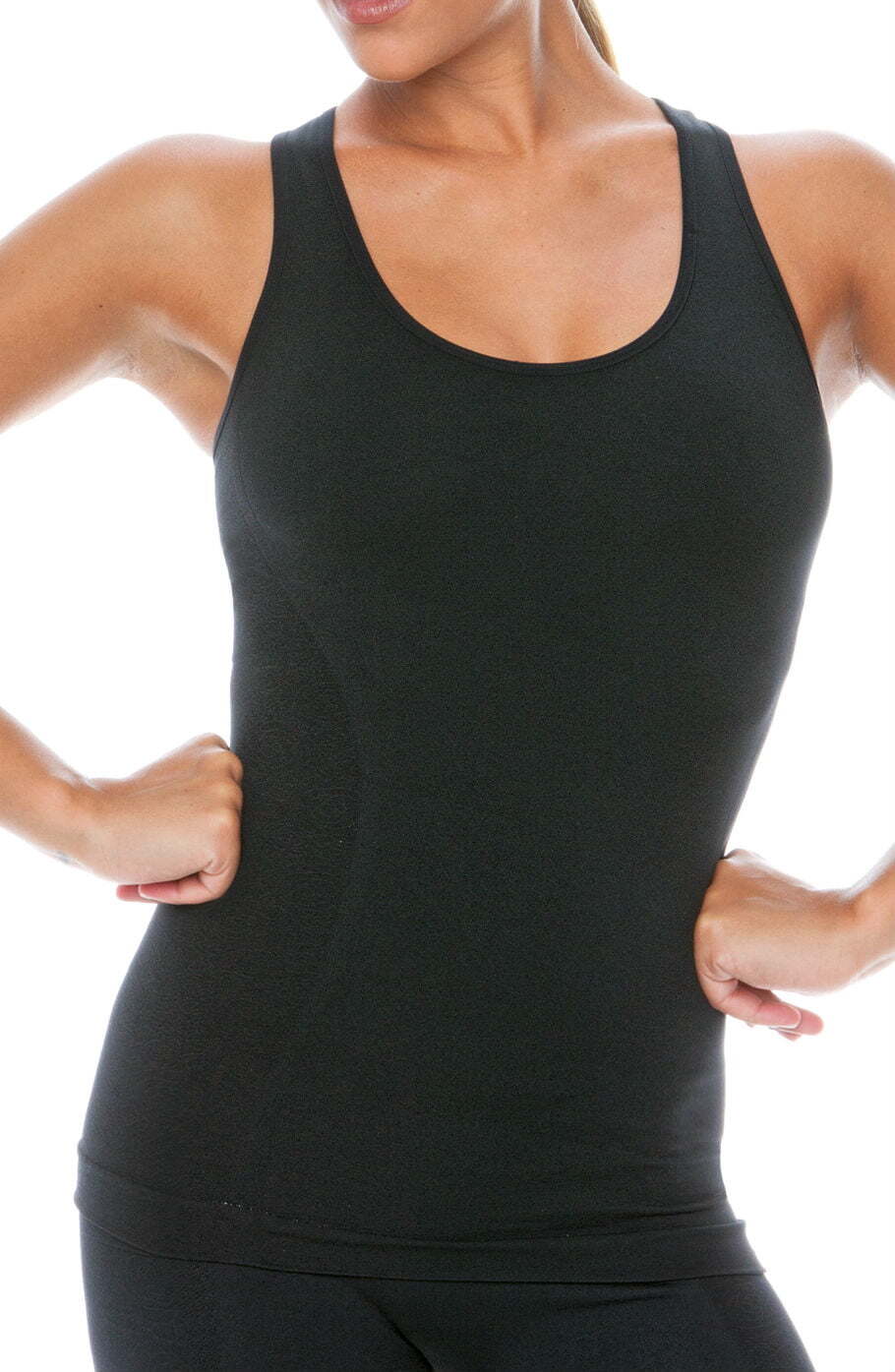 Bras Control Body 212184 Sporty Tank Top With Bra Nero