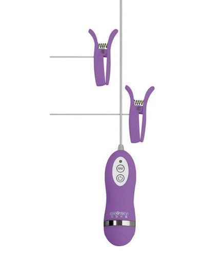 GigaLuv Vibrating Clamps – Purple, 10 Functions