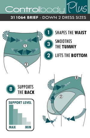 Briefs & Thongs Control Body 311064 Shaping Brief Nero