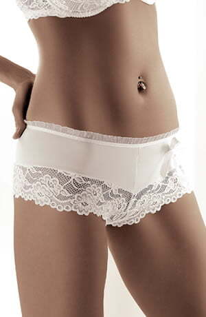 Briefs & Thongs Roza Sisi White Short