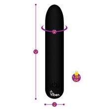 Bullets & Eggs Viben Bombshell Flexible Bullet Vibrator - Black