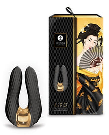 Clit Ticklers Shunga Aiko Dual-Motor Intimate Vibrator - Black