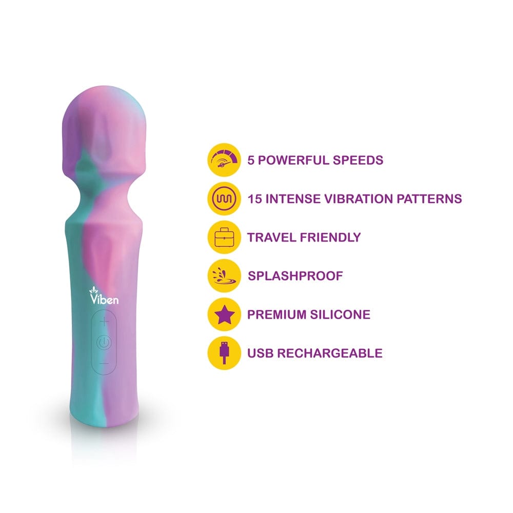 Clitoral Toys Viben Mighty Muse Mini Wand Massager - Unicorn