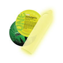 ONE Glowing Pleasures glow-in-the-dark condoms 3 pack