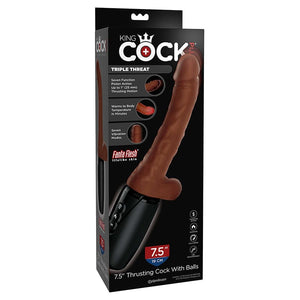 DILDOS & DONGS King Cock Plus 7.5in Thrust Cock/Ball B