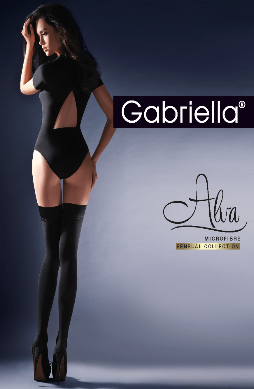 Hosiery Gabriella Calze Alva Hold Ups Black