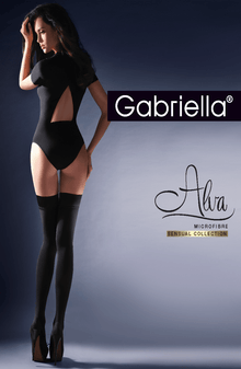 Hosiery Gabriella Calze Alva Hold Ups Black