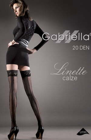 Hosiery Gabriella Calze Linette 203 Hold Ups Black