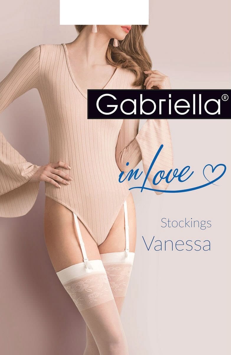 Hosiery Gabriella Calze Vanessa Stockings White