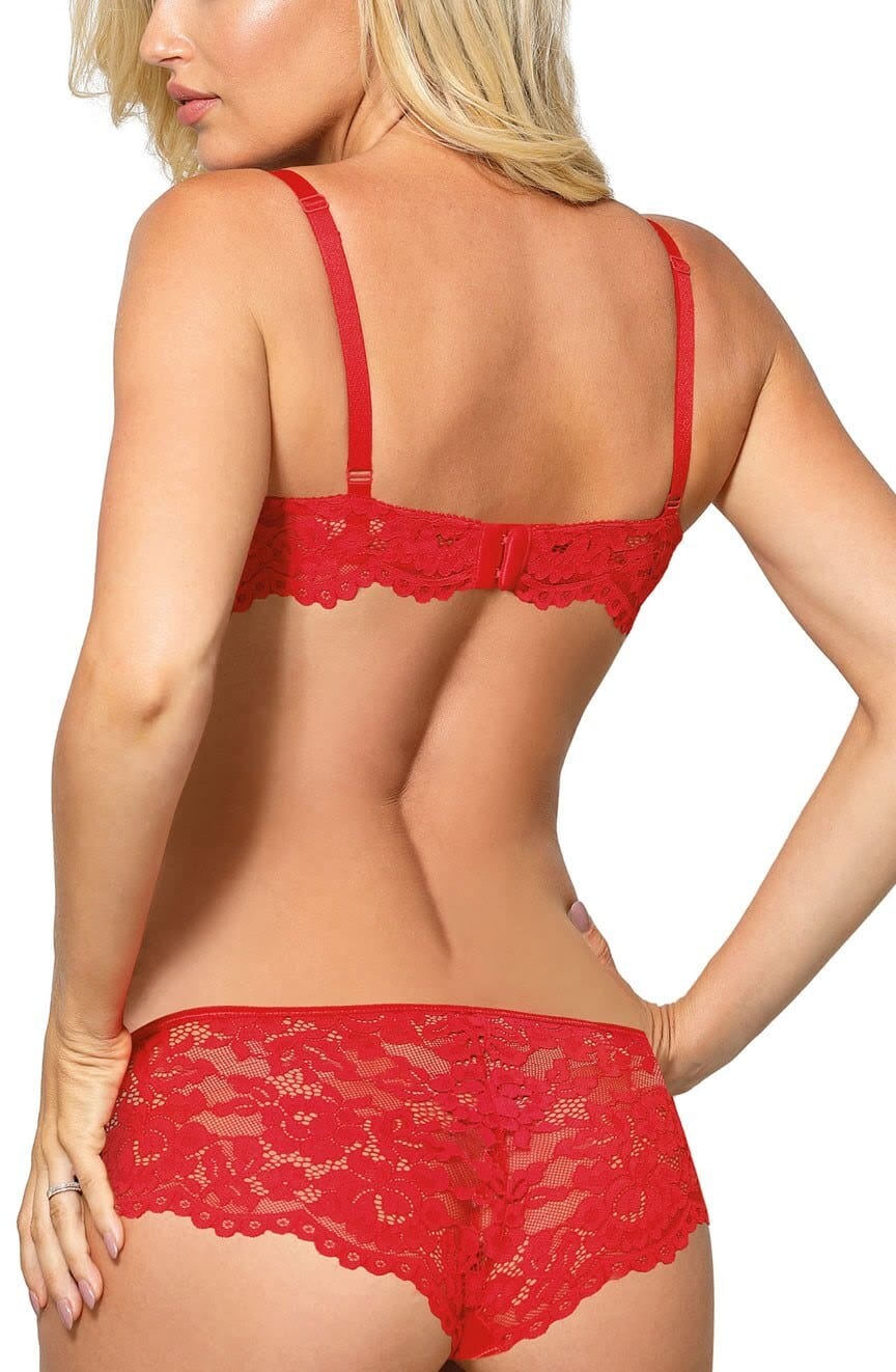 Lingerie Sets Roza Newia Red Soft Cup