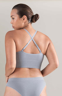 Lingerie Sets The TENCEL(TM) Seamless Bralette Storm Grey