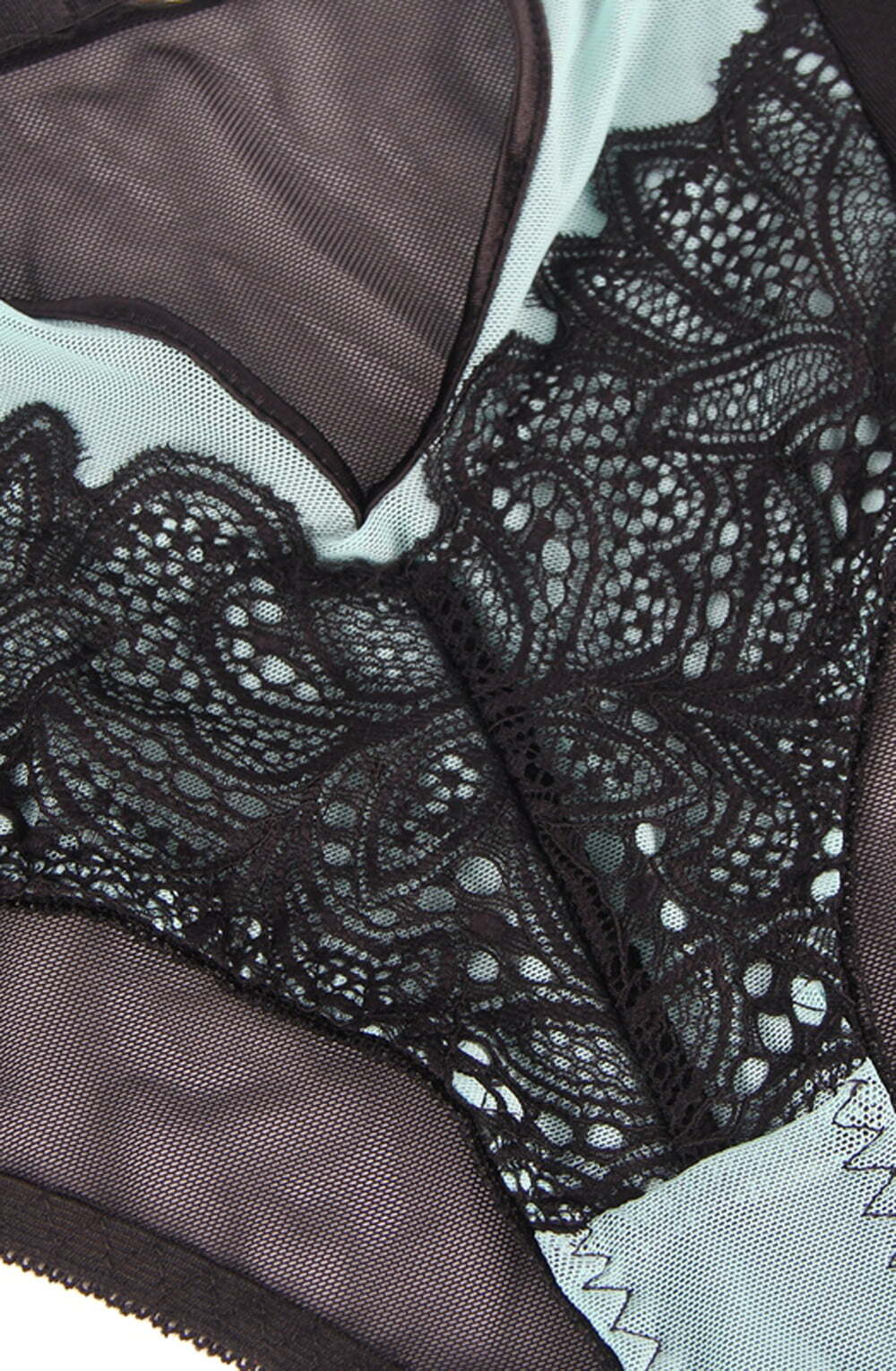 Lingerie Sets YesX YX830 Underwired Bra & Brief Set – Blue/Black