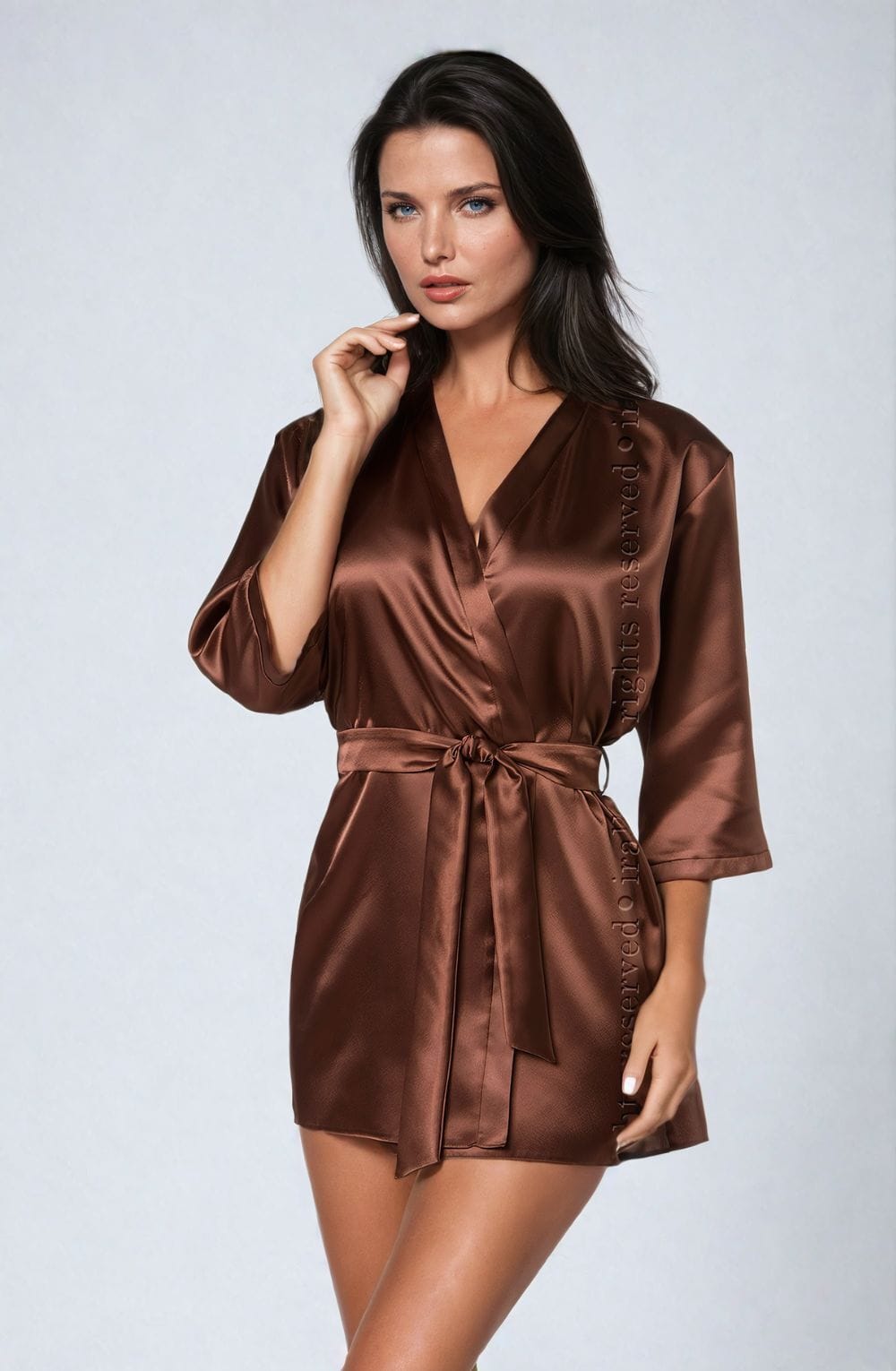 Nightwear Irall Aria Dressing Gown Chocolate