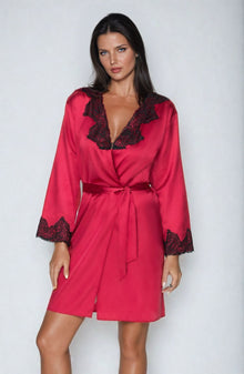 Nightwear Irall Juniper Burgundy Dressing Gown