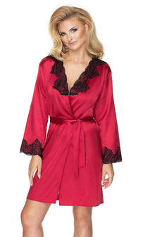 Nightwear Irall Juniper Burgundy Dressing Gown