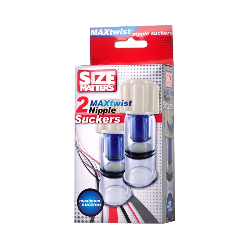 NIPPLE CLAMPS AND TWEEZERS Size Matters Max-Twist Nipple Suckers