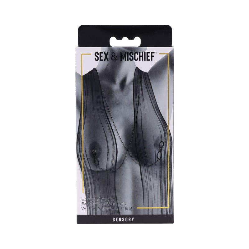 NIPPLE CLAMPS AND TWEEZERS SS S&M Ex's & Oh's Body Jewelry NippTies
