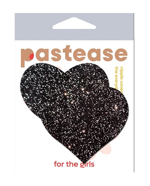 Pasties Pastease All Sparkle Heart - Black O/S