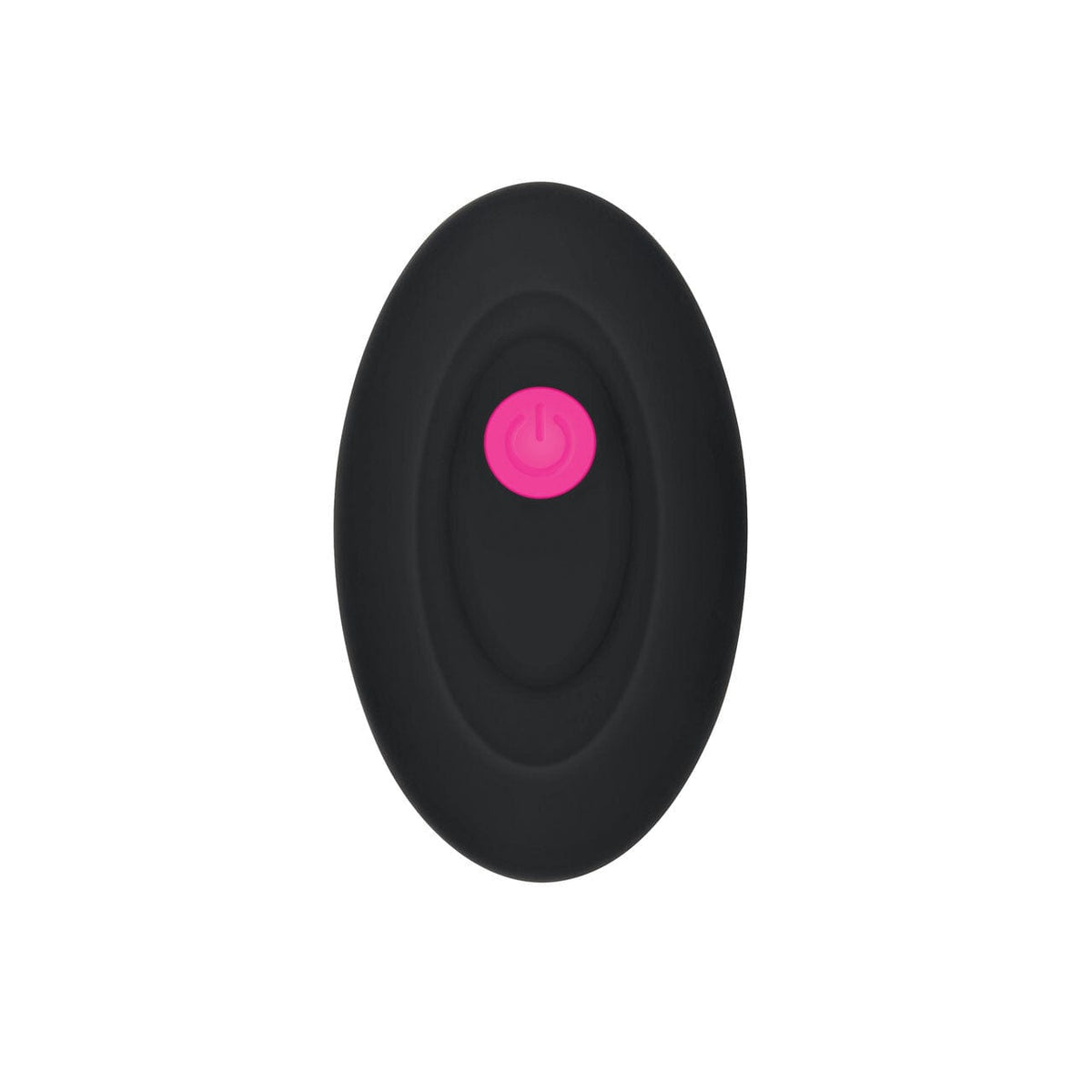 Rechargable Crystal Clear Curved Remote Vibrator - Pink