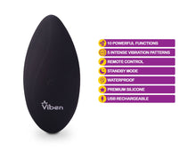 Remote Controlled Stimulators Viben Racy Remote Panty Vibrator - Black