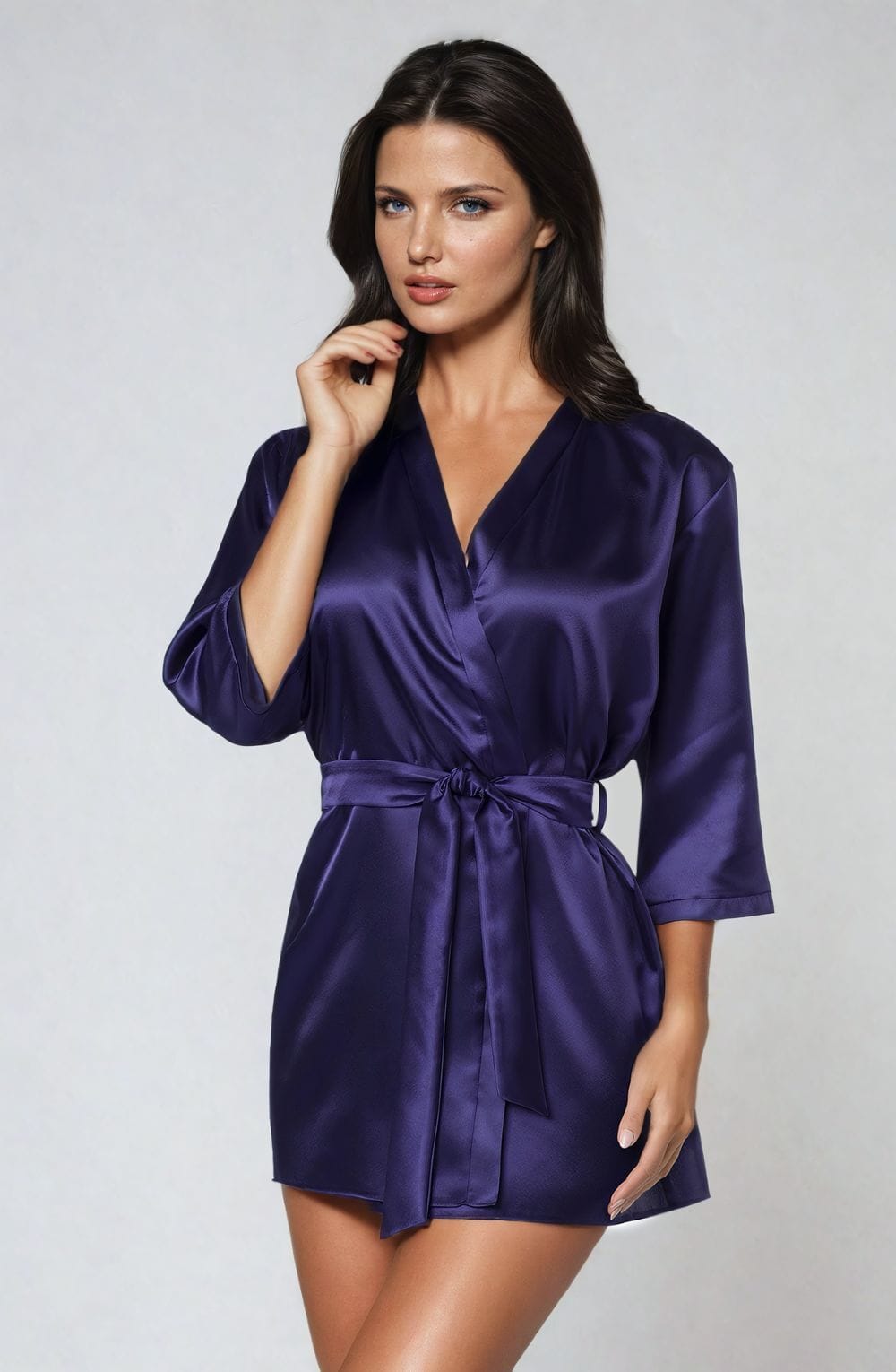 Robes Irall Aria Dressing Gown Navy