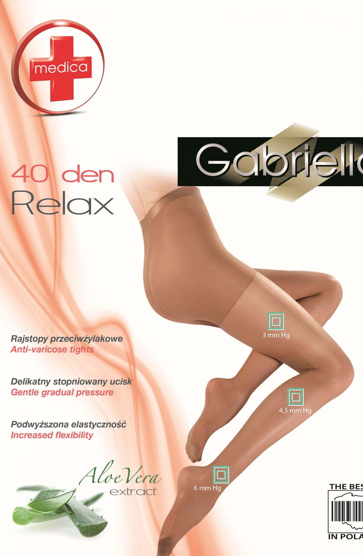 Shapewear Gabriella Classic Medica Relax 111 Tights Gazela Beige