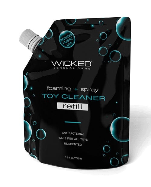 Toy Cleaners Wicked Sensual Care Foaming + Spray Toy Cleaner Refill Pouch - 24 oz