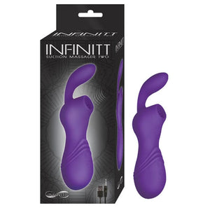 G SPOT VIBRATORS Infinitt Suction Massager Two Purple