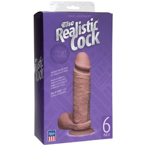 Sex Supply Shop Dongs - Cyberskin or Realistic Feel Realistic Cock - UR3 - 6in Brown