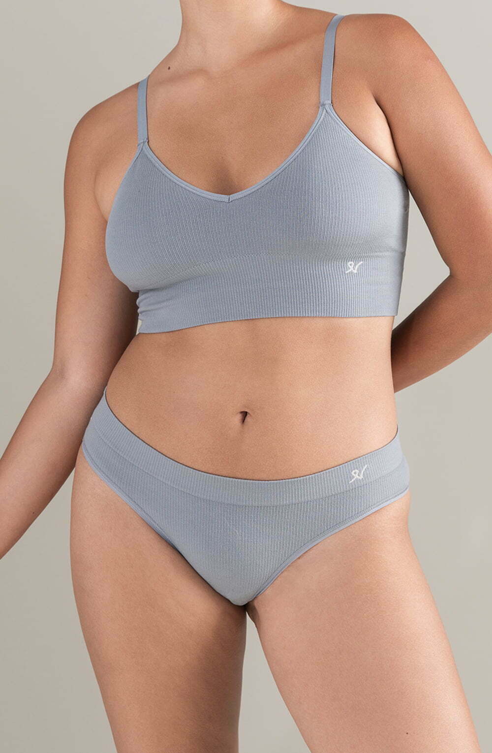 The TENCEL(TM) High Leg Brief Storm Grey