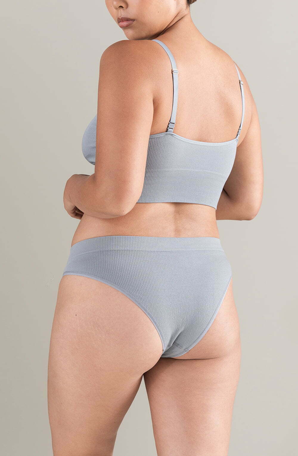 The TENCEL(TM) High Leg Brief Storm Grey