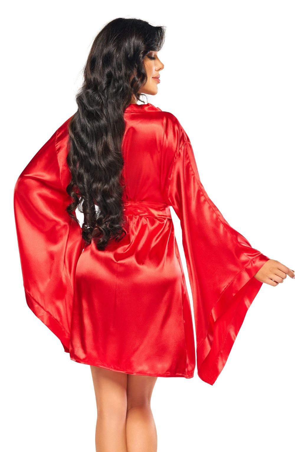 Nightwear RED / ONE SIZE (S-L) Beauty Night BN6664 Samira Peignoir Red