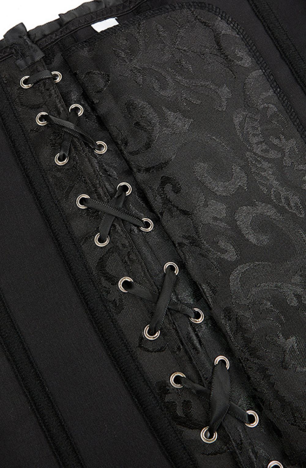 YesX YX886 Stunning Black Borcade Corset Up to 5XL
