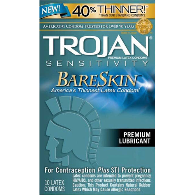 Trojan Bare Skin Lubricated (10)