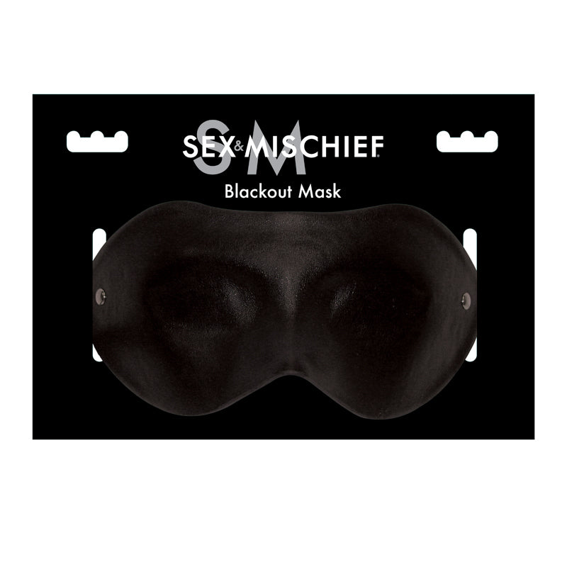 SS S&M Blackout Mask Blindfold Black
