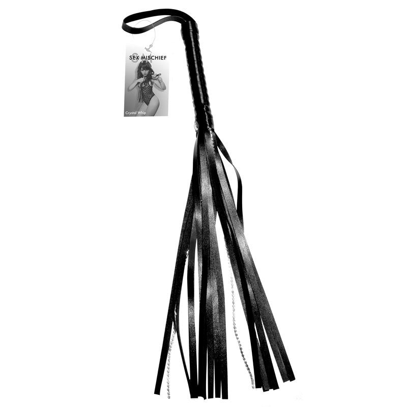 SS S&M Crystal Whip Black