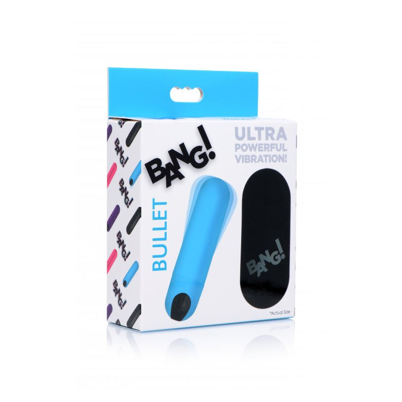 BANG! Vibrating Bullet w/ Remote Blue