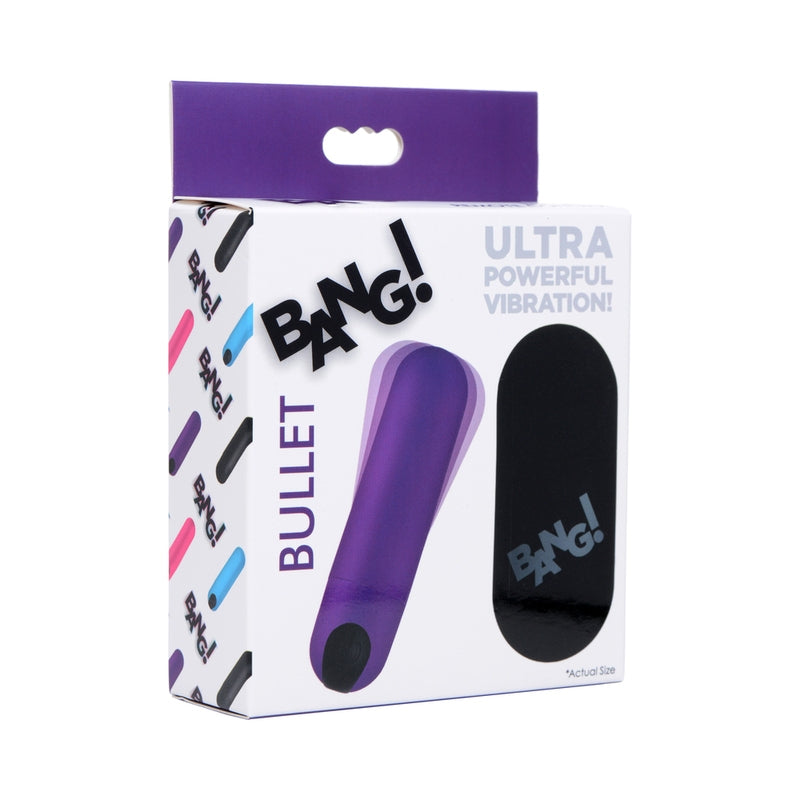BANG! Vibrating Bullet w/ Remote Purple