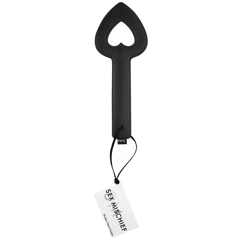 SS S&M Shadow Heart Paddle Black