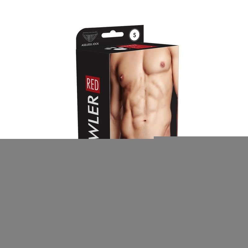 Prowler RED Wetlook Ass-less Jock Blk S