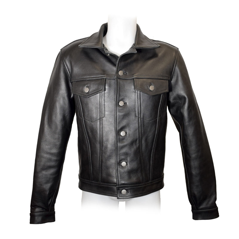 Prowler RED Leather Trucker Jacket XL