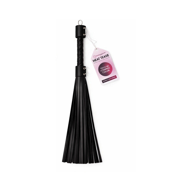 Heat Tease Flogger Black/Pink