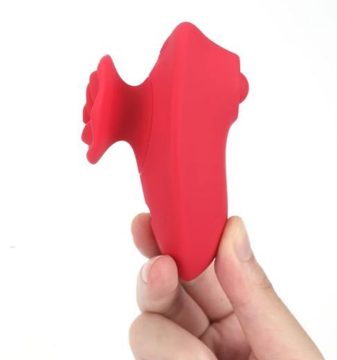 Sola 10 function silicone thumping massager red