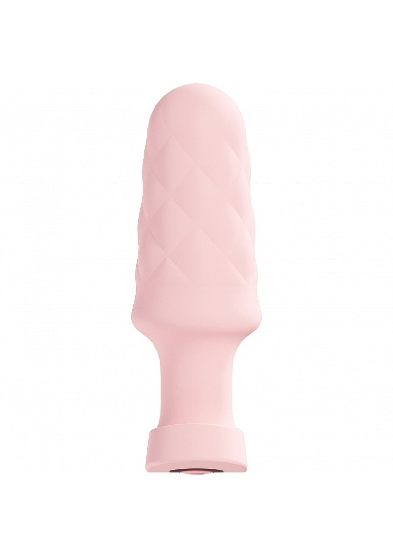 Loveline velvet remote control vibrating pink
