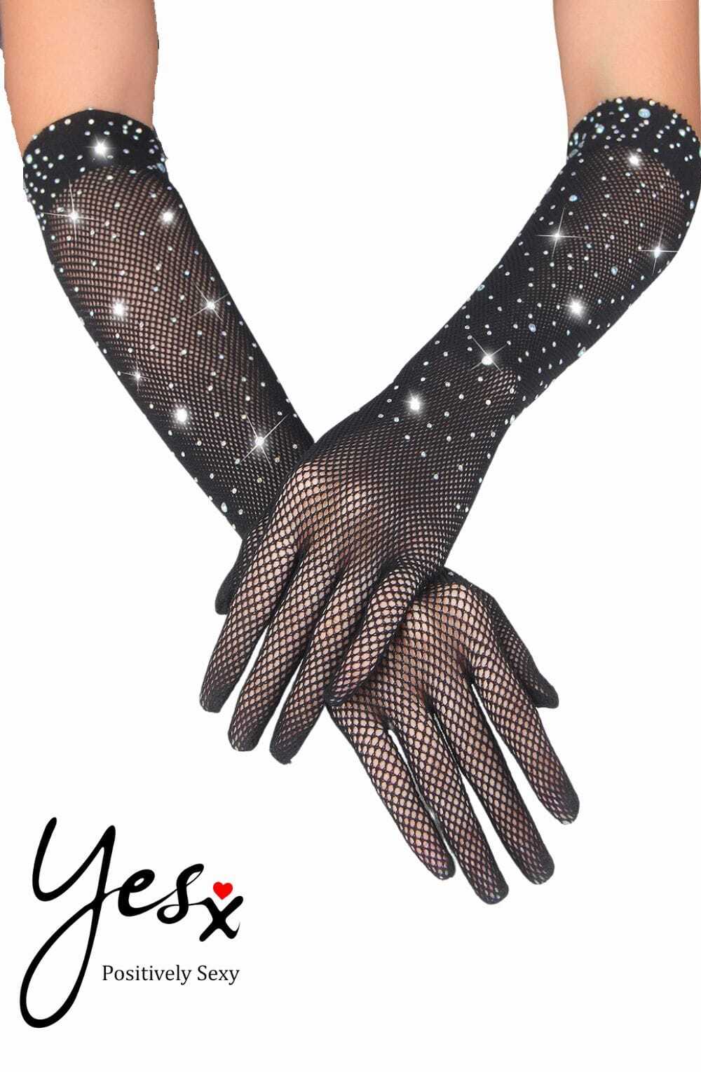 Accessories Yesx YX861 Sparkly Gloves