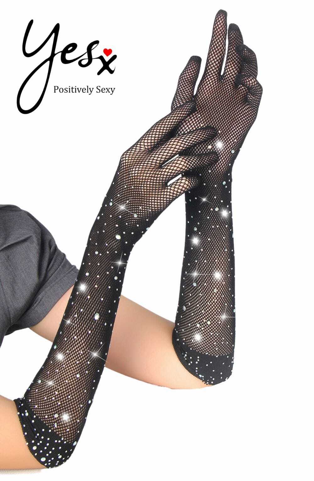 Accessories Yesx YX861 Sparkly Gloves