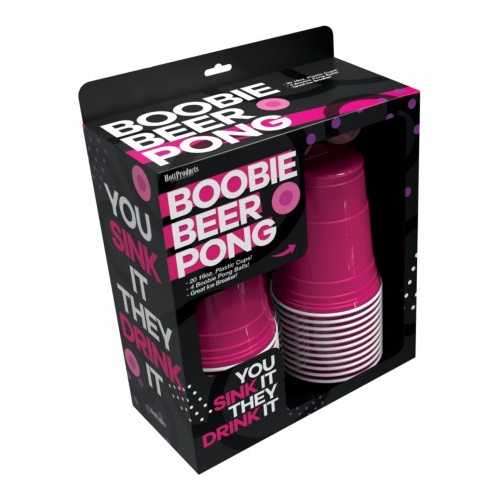 Adult Party Supplies Boobie Beer Pong Set – 20 Cups & 4 Novelty Pong Balls