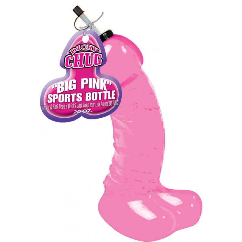 Adult Party Supplies Dicky chug sports bottle pink